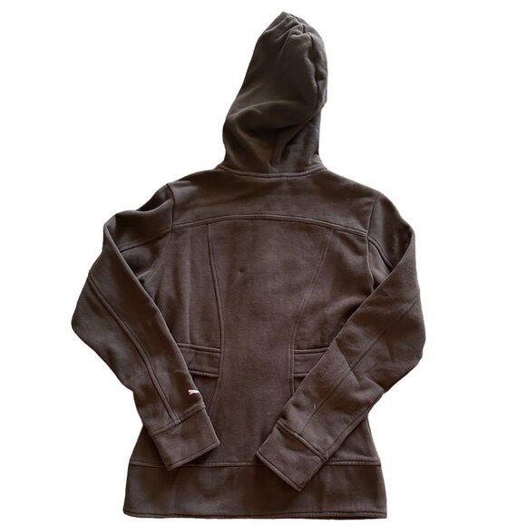 PUMA hooded Brown Women's Jacket with Zipper Size XS - Picture 3 of 15